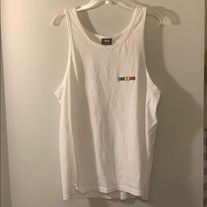 Stussy sleeveless white t-shirt